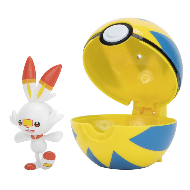 Pokémon Clip 'N' Go - Scorbunny + Quick Ball