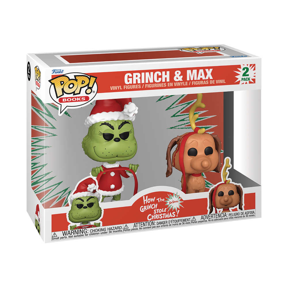 Pop How the Grinch Stole Christmas Grinch w/Max 2 Pack