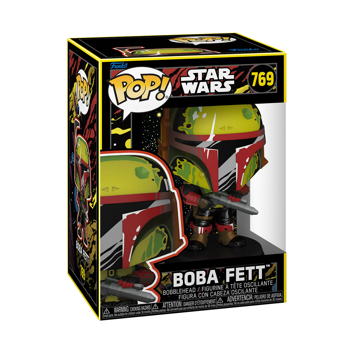 Pop Star Wars Book Of Boba Fett Boba Fett Retro Figure
