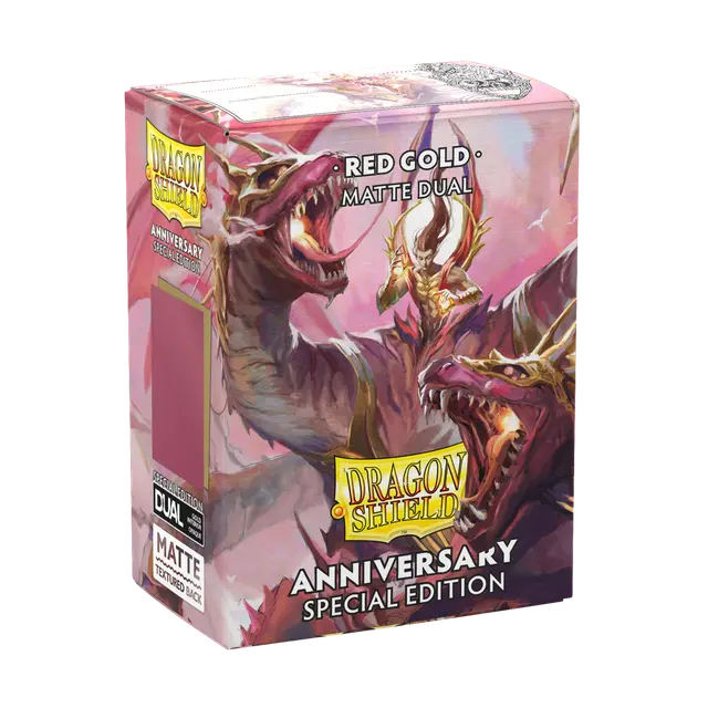 Dragon Shield Sleeves Anniversary Special Edition Dual Matte Red/Gold 100ct