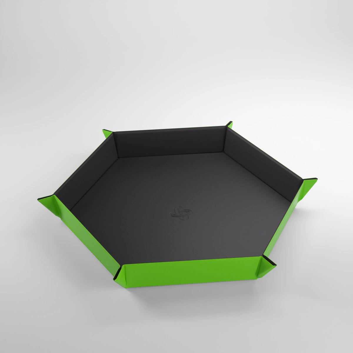 Hexagonal Magnetic Dice Tray Black/Green