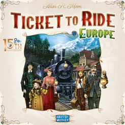 Ticket To Ride Europe 15th Anniversary Edition