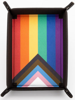 Fold Up Dice Rolling Tray - Pride Rainbow Flag