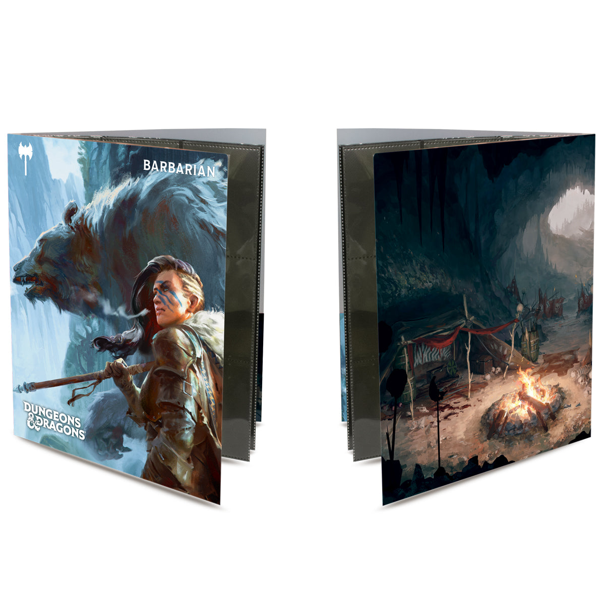 D&D Barbarian Character Folio with Stickers