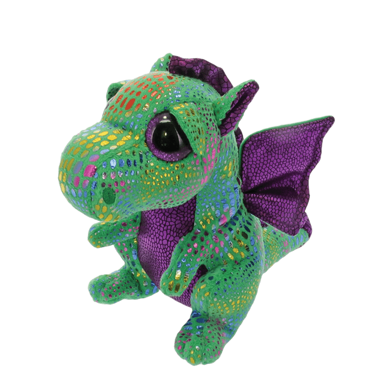 Beanie Boo Cinder Green Dragon 6" Plush