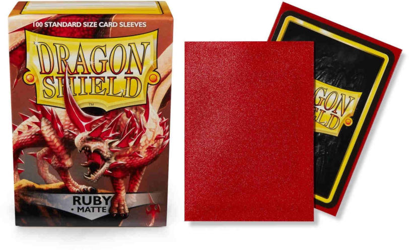 Dragon Shield Sleeves Matte Ruby 100ct