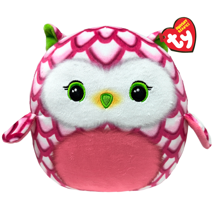 Tootie Pink Owl 10" Squish-a-boo