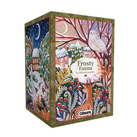 Frosty Fauna 3x 500pc Puzzle