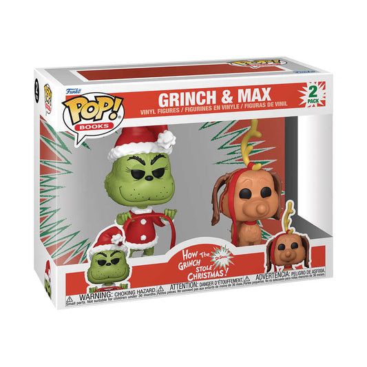 Pop How the Grinch Stole Christmas Grinch w/Max 2 Pack