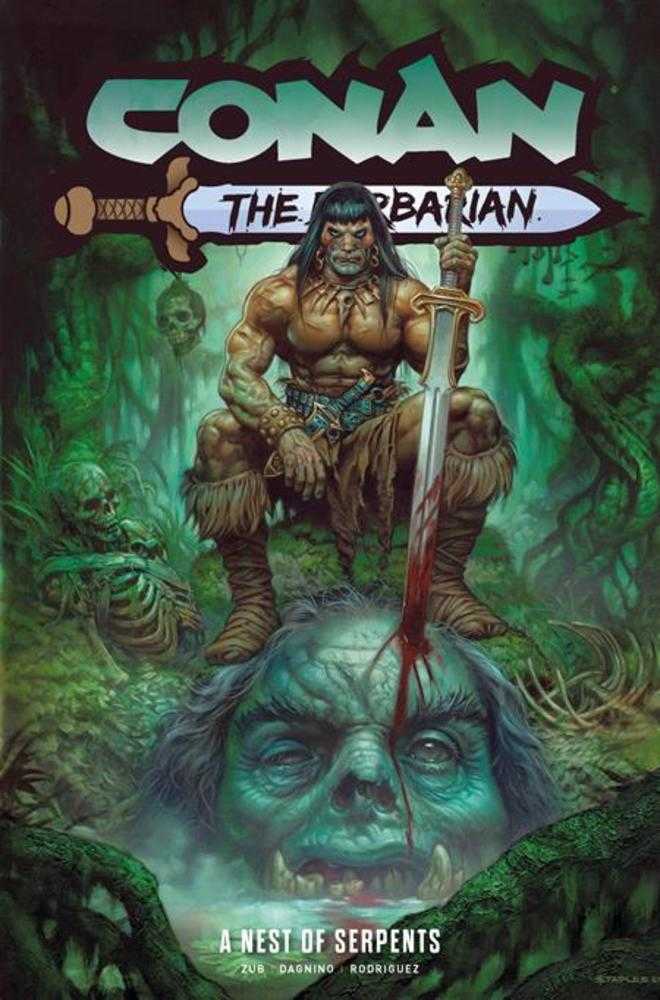 Conan The Barbarian Volume 06 A Nest Of Serpents Direct Market Edition Greg Staples Cover