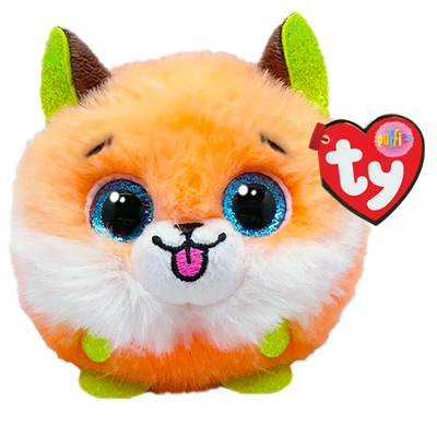 Sherbet Orange Fox Puffies