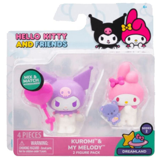 Hello Kitty & Friends Two Figure Pack - Kuromi and My Melody