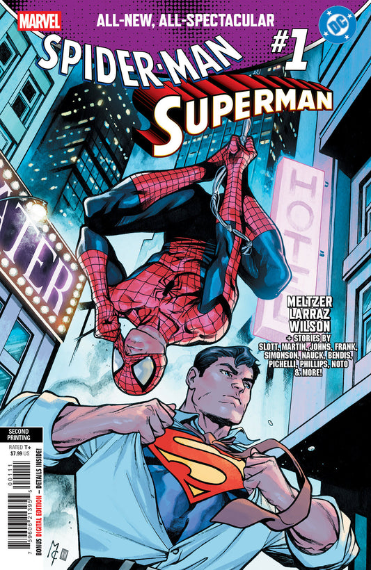 Marvel/DC: Spider-Man/Superman #1 Martin Coccolo 2nd Printing Variant