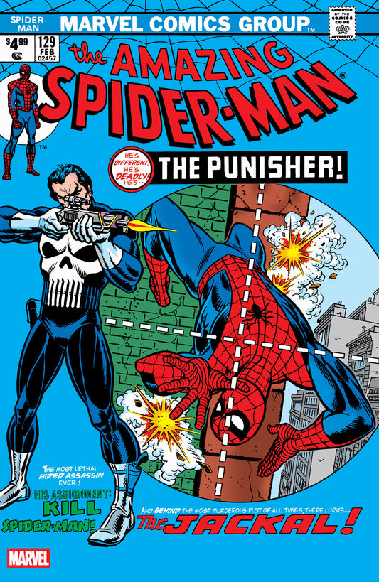Amazing Spider-Man #129 Facsimile Edition Blue Foil Variant [New Printing 2]