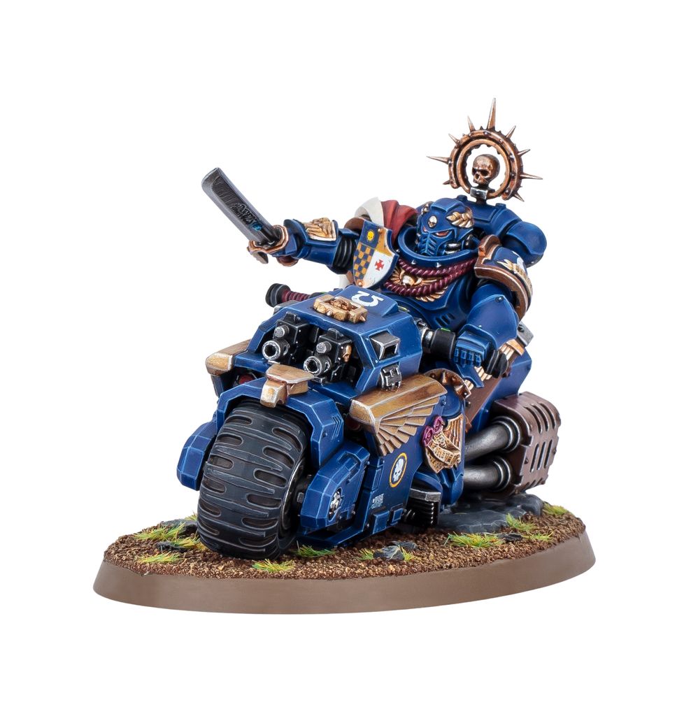 Space Marine Captain on Bike
