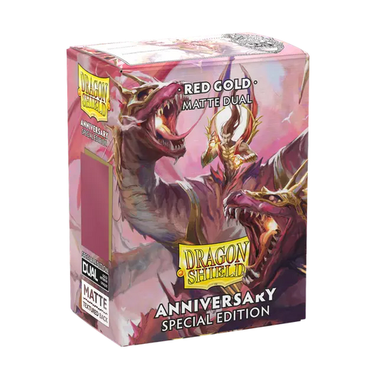 Dragon Shield Sleeves Anniversary Special Edition Dual Matte Red/Gold 100ct