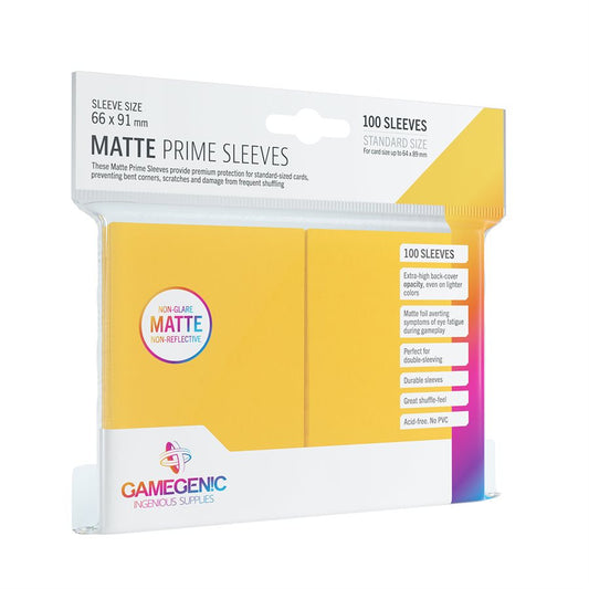 Gamegenic Matte Prime Yellow Sleeves 100ct