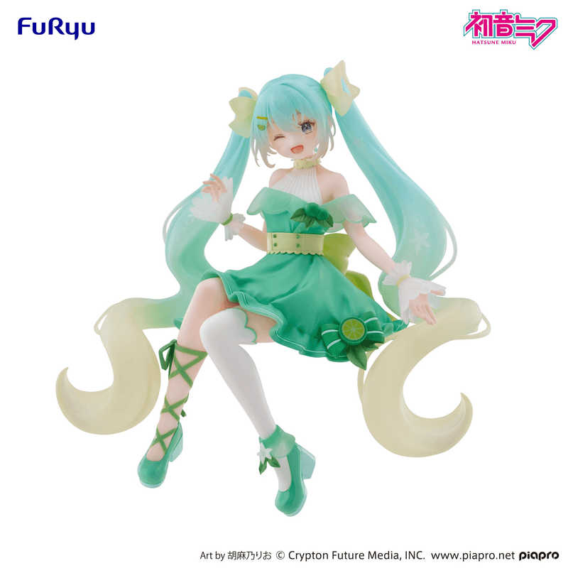 Hatsune Miku Lime Noodle Stopper Figure