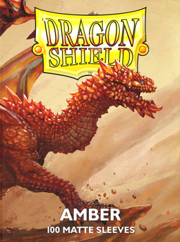 Dragon Shield Sleeves Matte Amber 100ct