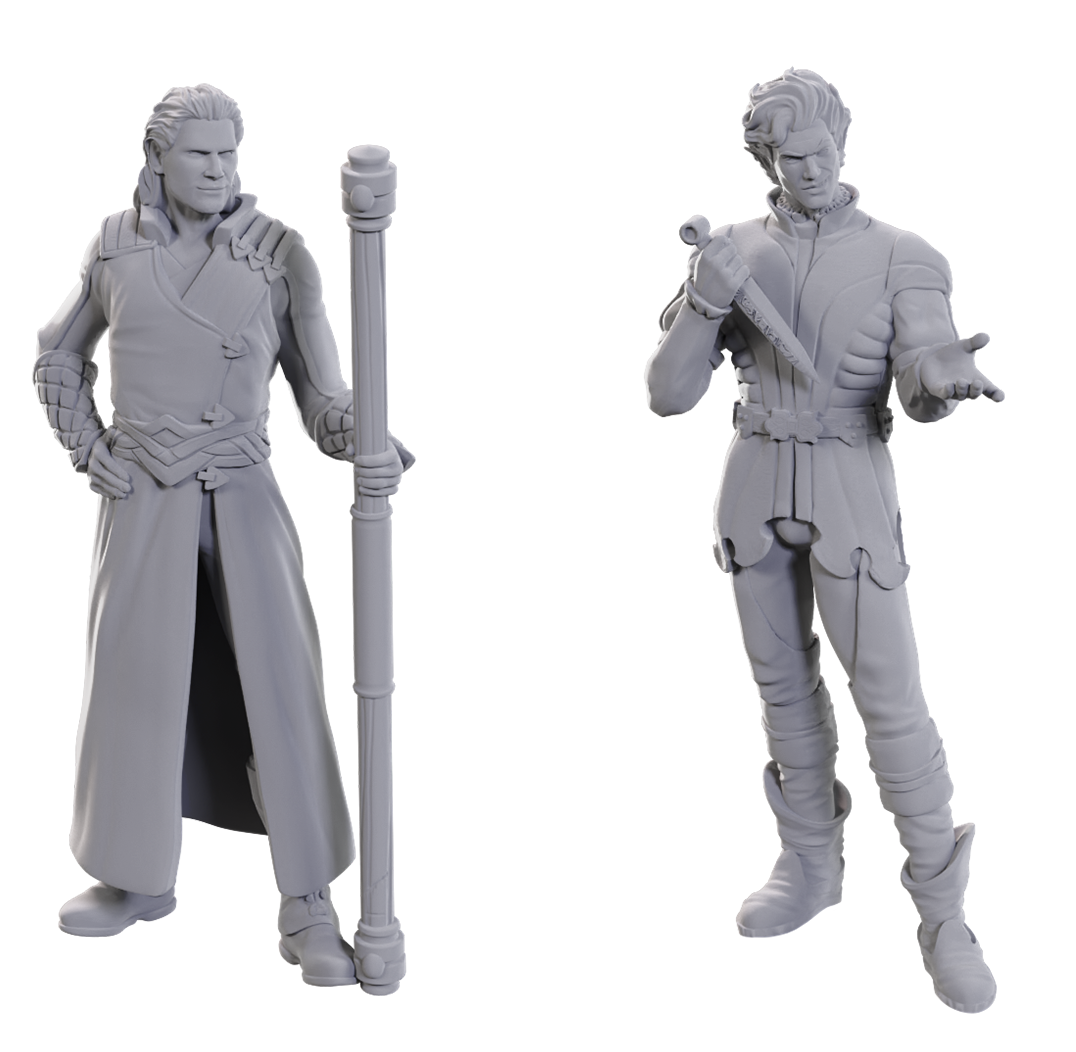 D&D Unpainted Gale & Astarion (Baldur's Gate 3)