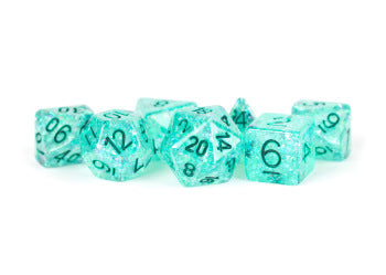 Flash Teal 7pc Resin Dice Set
