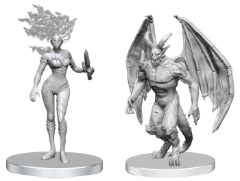 Pathfinder Unpainted Gargoyle & Shae (WV27)
