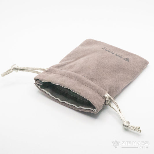 Velvet Dice Bag - Gray 3x4"