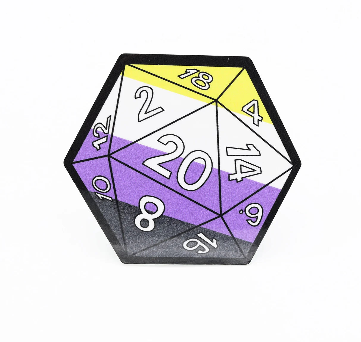 D20 Pride Sticker: Nonbinary