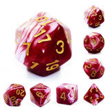 Cherry Cream 7pc Dice Set