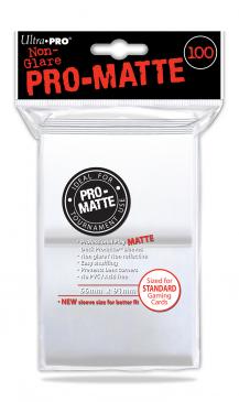 Pro-Matte White Sleeves 100ct