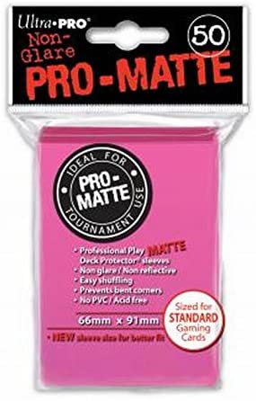 Pro-Matte Bright Pink Sleeves 50ct