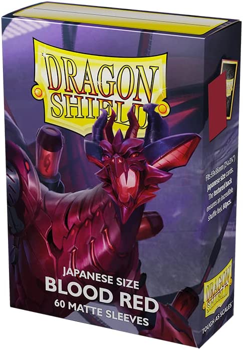 Dragon Shield Sleeves Matte Japanese Blood Red (60ct)