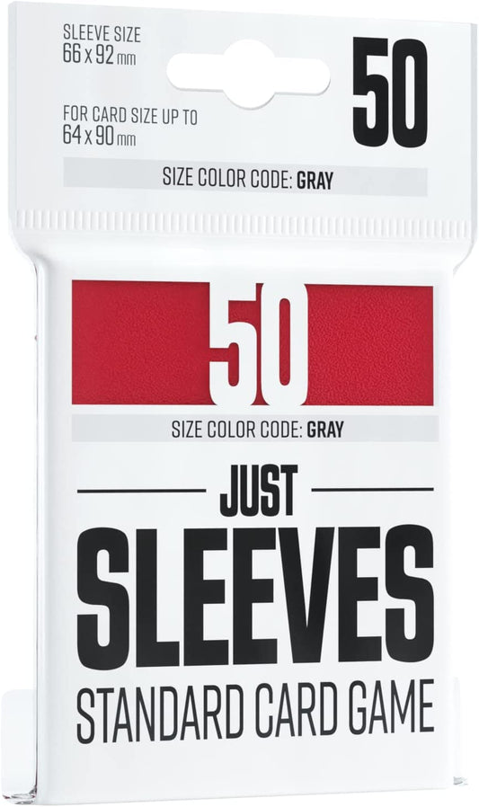 Gamegenic Just Sleeves Standard Red 50ct