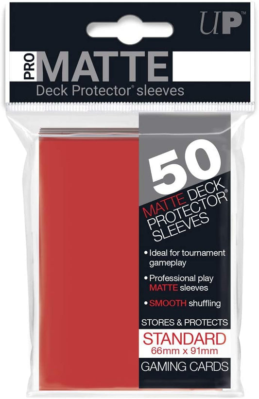 Pro-Matte Red Sleeves 50ct