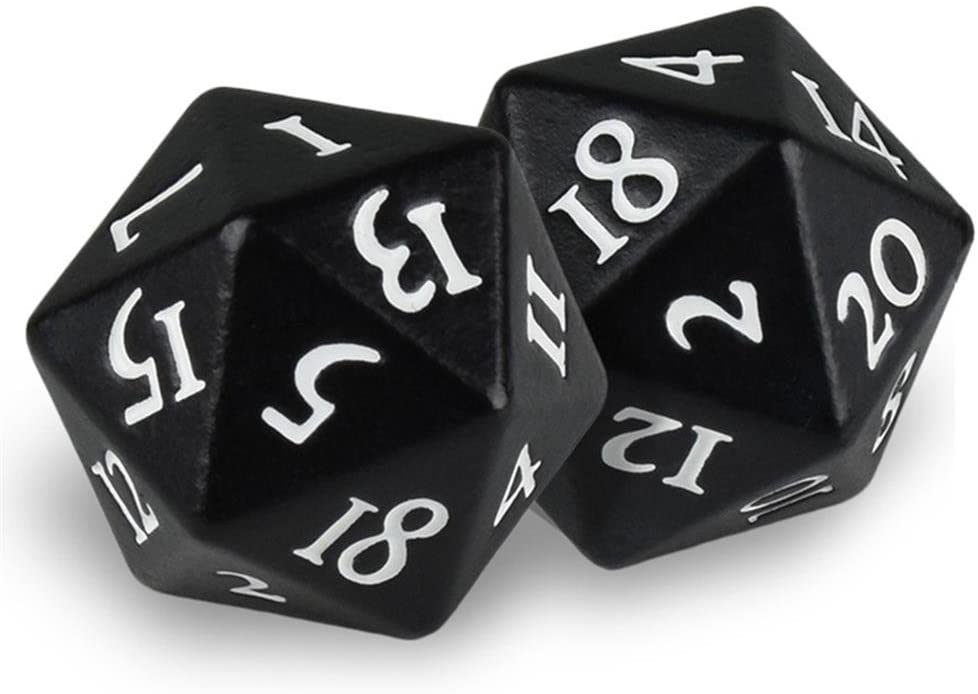 Heavy Metal D20 Dice Set - Black Magic