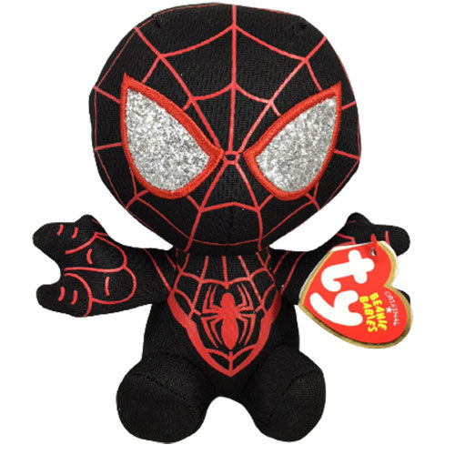 Ty Beanie Baby Marvel Super Heroes Miles Morales Spider-Man 7.5" Floppy Plush