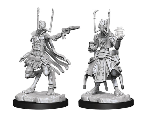 Starfinder Unpatined Shirren Technomancer Miniature