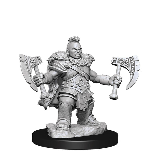 D&D Frameworks Dwarf Barbarian Female Miniature