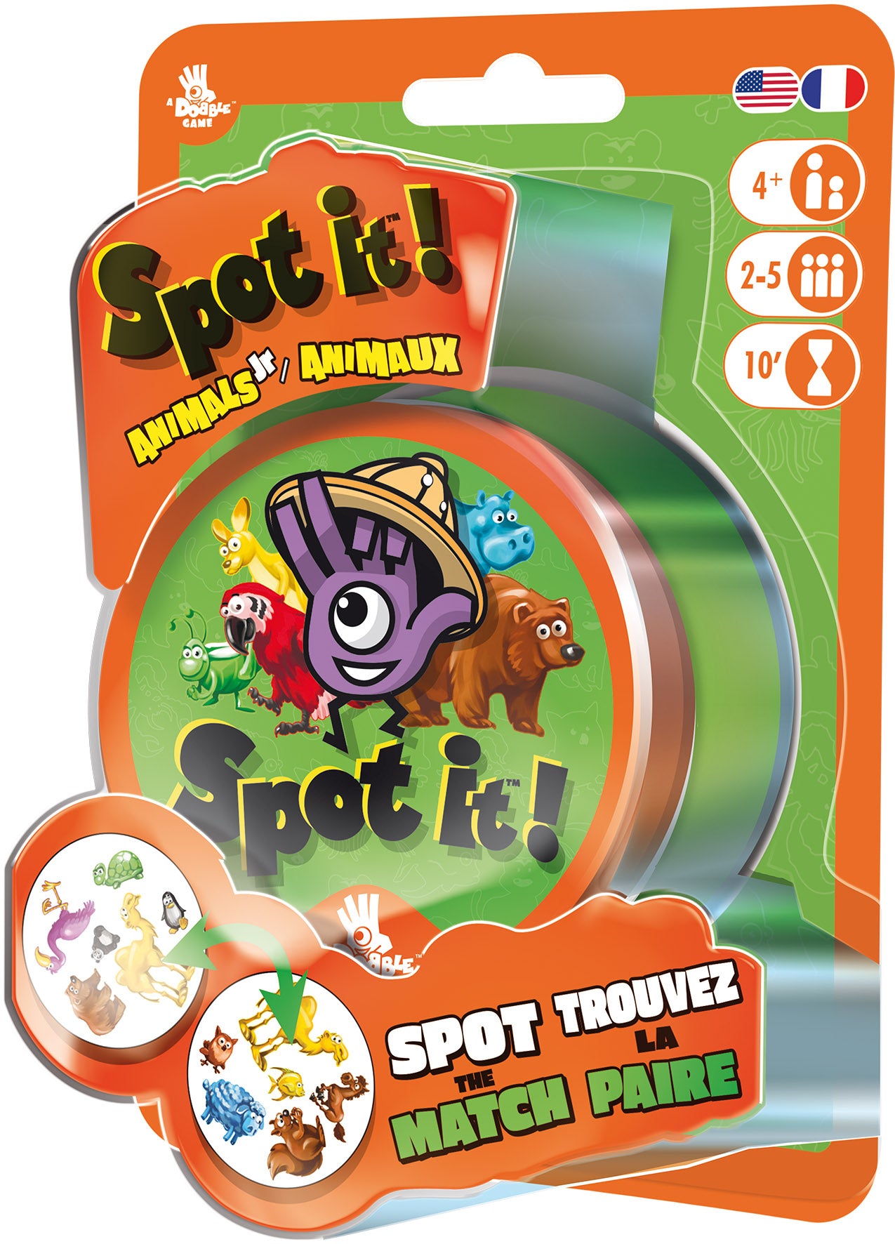 Spot It Jr. Animals Blister (French/English)