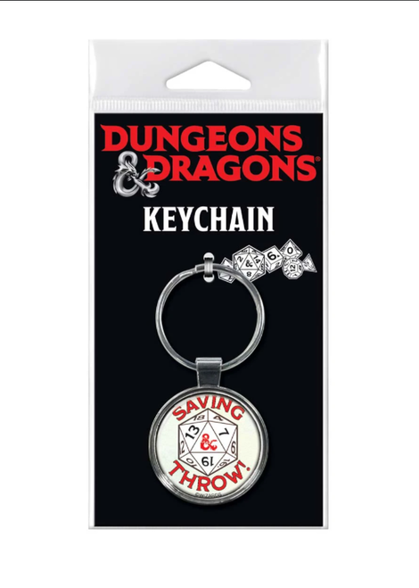 D&D Saving Throw Keychain