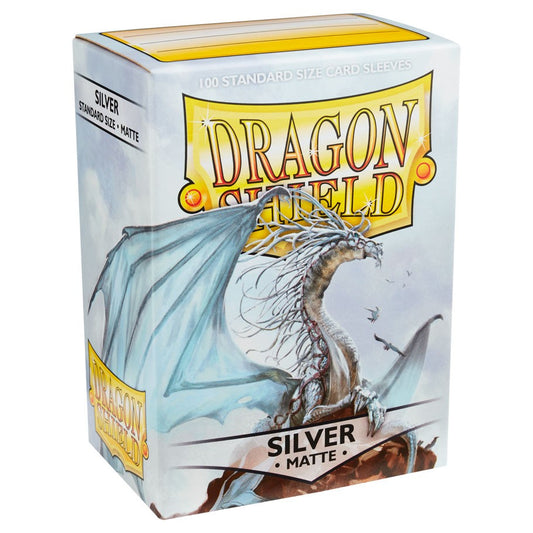 Dragon Shield Sleeves Matte Silver 100ct