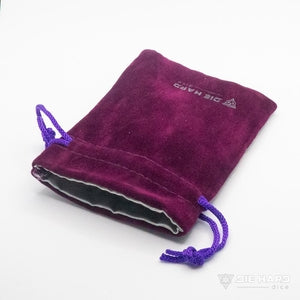 Velvet Dice Bag - Purple 3x4"