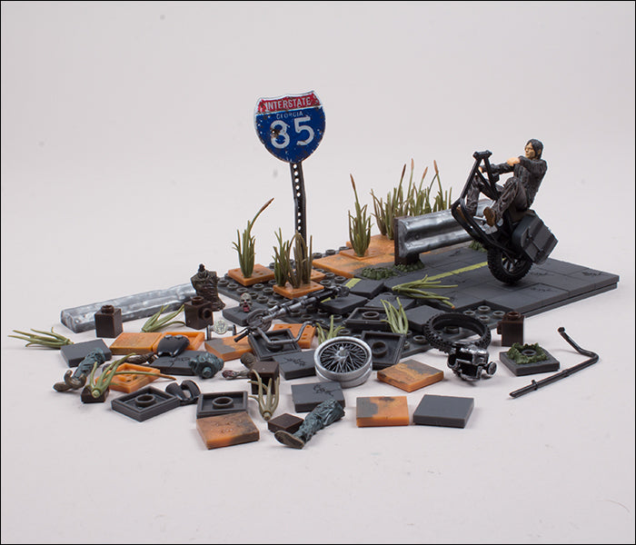 Walking Dead TV Building Set Daryl Dixon with Chopper