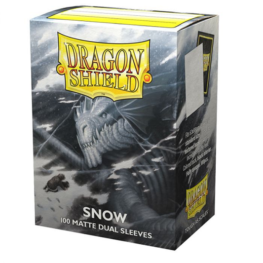 Dragon Shield Sleeves Matte Dual Snow 100ct