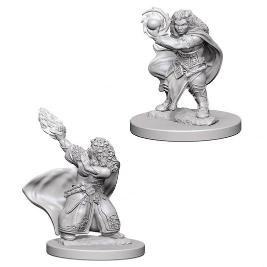 D&D Unpainted Dwarf Female Wizard